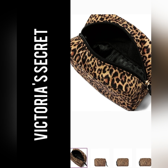 Victoria's Secret Handbags - NWT! Victoria's Secret Leopard Print Cosmetic Bag